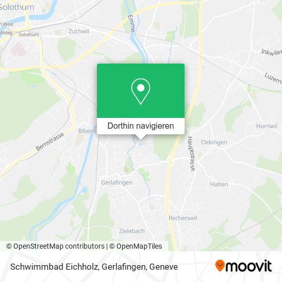 Schwimmbad Eichholz, Gerlafingen Karte