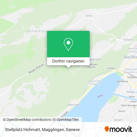 Stellplatz Hohmatt, Magglingen Karte