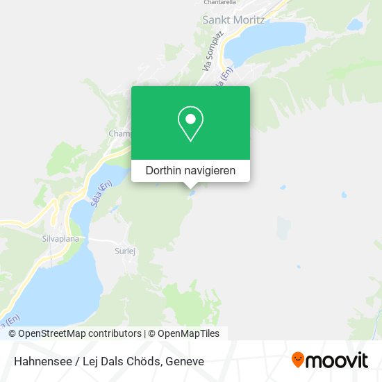 Hahnensee / Lej Dals Chöds Karte