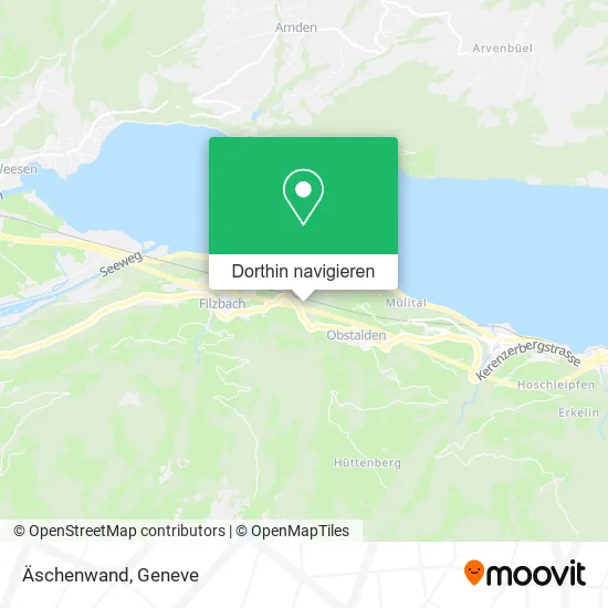 Äschenwand Karte