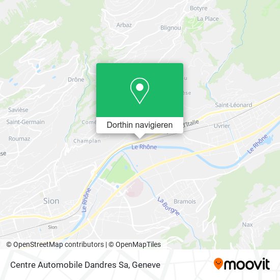 Centre Automobile Dandres Sa Karte