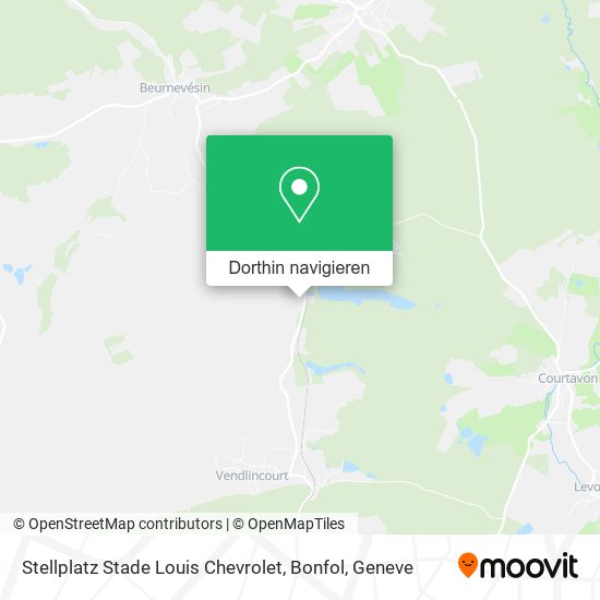 Stellplatz Stade Louis Chevrolet, Bonfol Karte