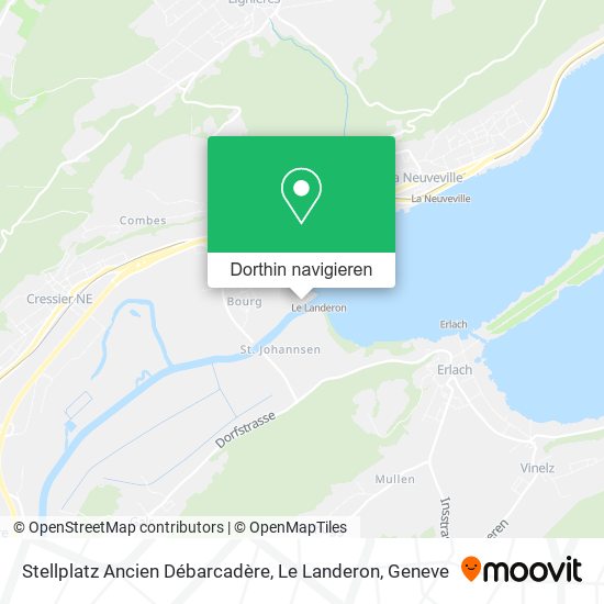 Stellplatz Ancien Débarcadère, Le Landeron Karte