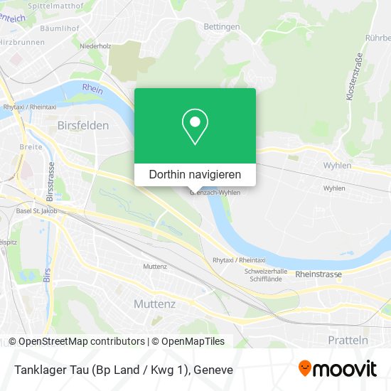 Tanklager Tau (Bp Land / Kwg 1) Karte
