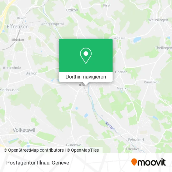 Postagentur Illnau Karte