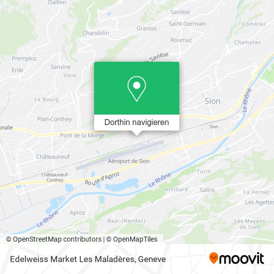 Edelweiss Market Les Maladères Karte