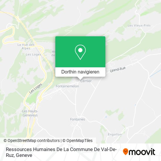 Ressources Humaines De La Commune De Val-De-Ruz Karte