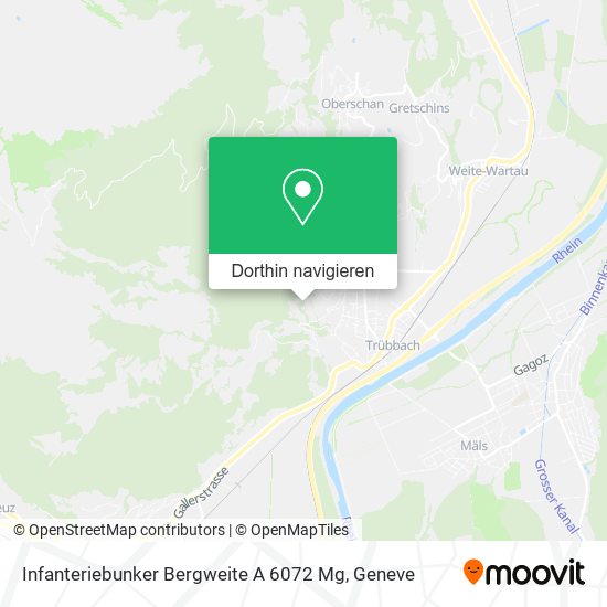 Infanteriebunker Bergweite A 6072 Mg Karte
