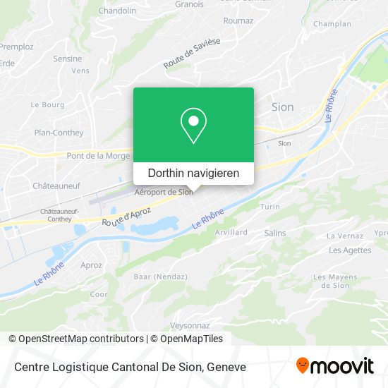Centre Logistique Cantonal De Sion Karte