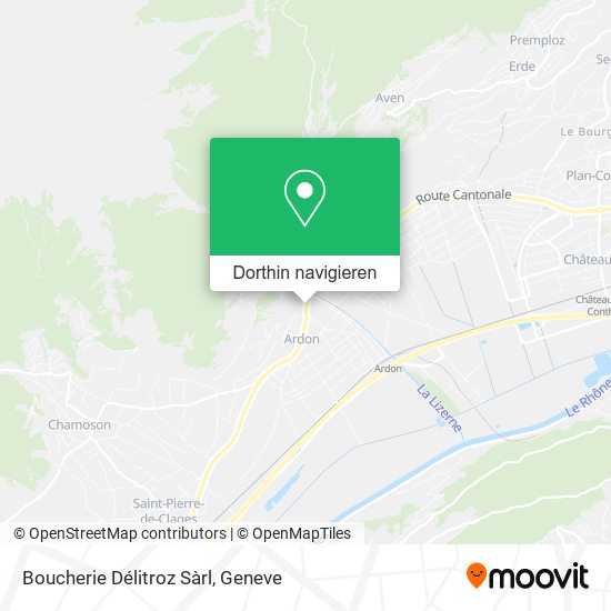 Boucherie Délitroz Sàrl Karte