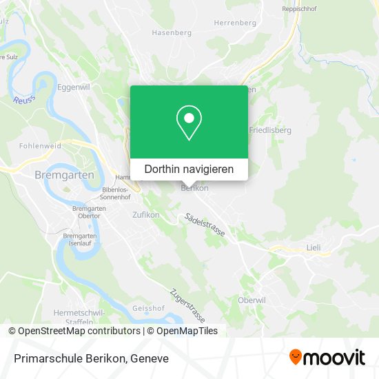 Primarschule Berikon Karte