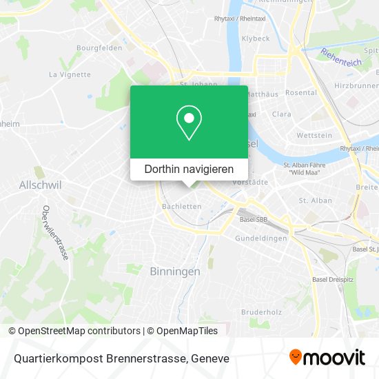 Quartierkompost Brennerstrasse Karte