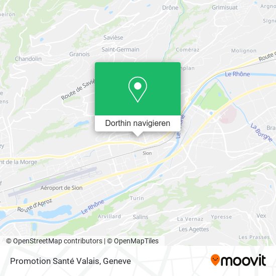 Promotion Santé Valais Karte