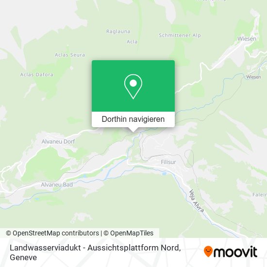 Landwasserviadukt - Aussichtsplattform Nord Karte