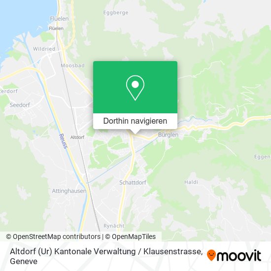 Altdorf (Ur) Kantonale Verwaltung / Klausenstrasse Karte