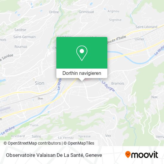 Observatoire Valaisan De La Santé Karte