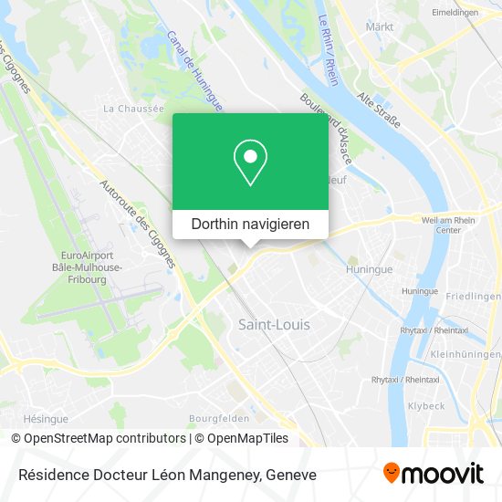 Résidence Docteur Léon Mangeney Karte