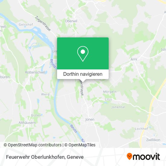 Feuerwehr Oberlunkhofen Karte