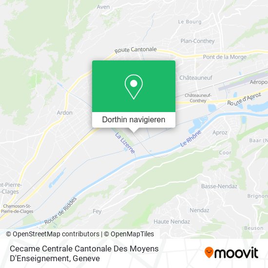 Cecame Centrale Cantonale Des Moyens D'Enseignement Karte