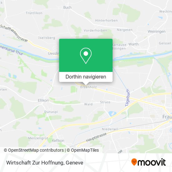Wirtschaft Zur Hoffnung Karte