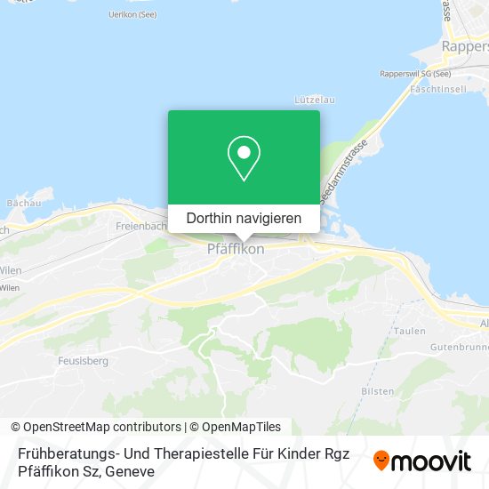 Frühberatungs- Und Therapiestelle Für Kinder Rgz Pfäffikon Sz Karte