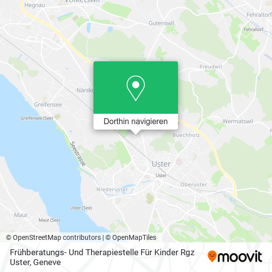 Frühberatungs- Und Therapiestelle Für Kinder Rgz Uster Karte