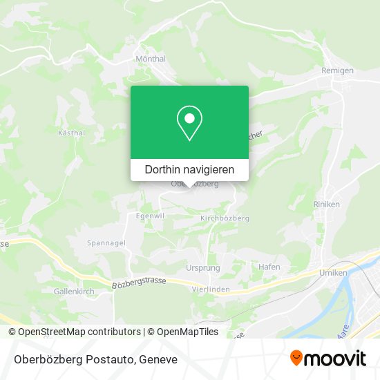 Oberbözberg Postauto Karte