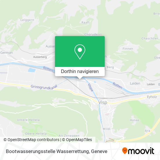 Bootwasserungsstelle Wasserrettung Karte