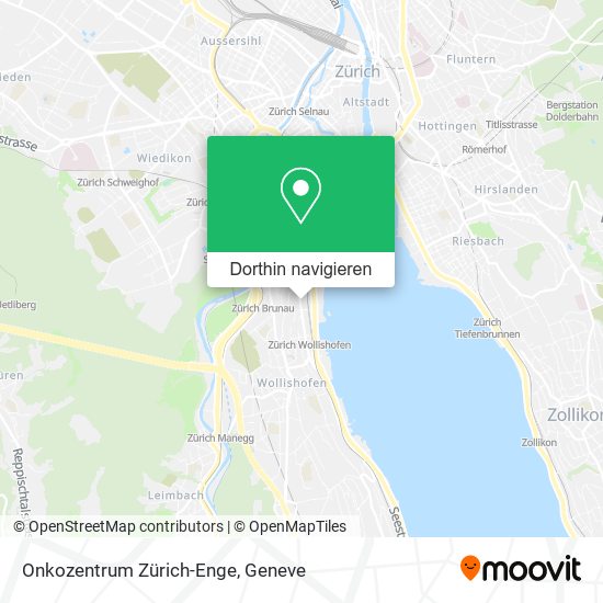 Onkozentrum Zürich-Enge Karte