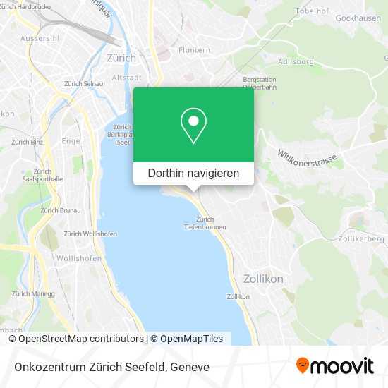 Onkozentrum Zürich Seefeld Karte