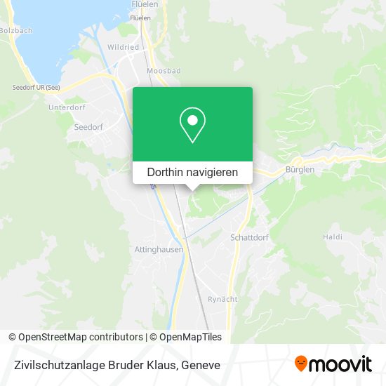 Zivilschutzanlage Bruder Klaus Karte