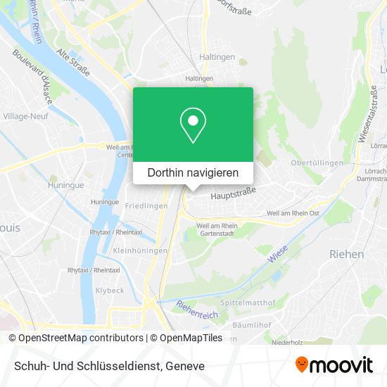 Schuh- Und Schlüsseldienst Karte