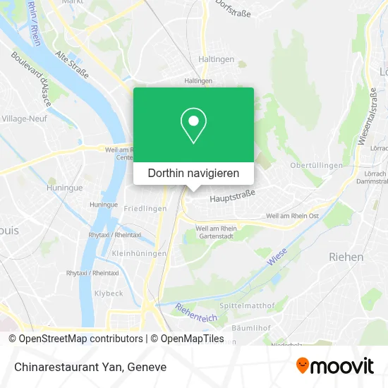 Chinarestaurant Yan Karte