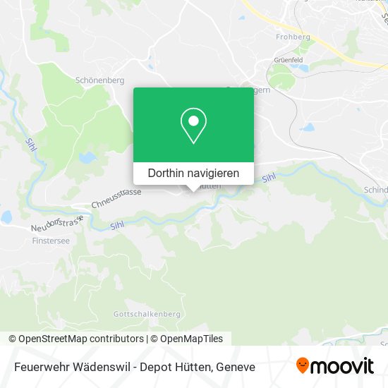 Feuerwehr Wädenswil - Depot Hütten Karte