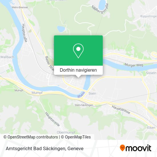 Amtsgericht Bad Säckingen Karte