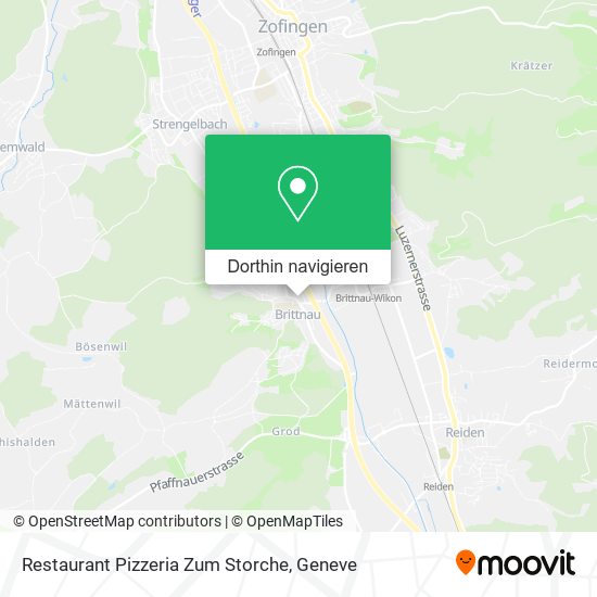 Restaurant Pizzeria Zum Storche Karte