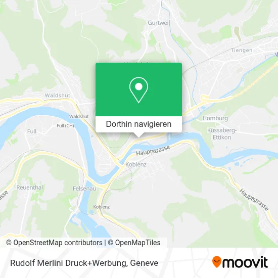 Rudolf Merlini Druck+Werbung Karte