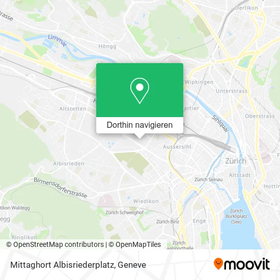 Mittaghort Albisriederplatz Karte