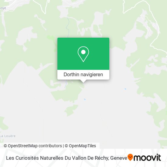 Les Curiosités Naturelles Du Vallon De Réchy Karte