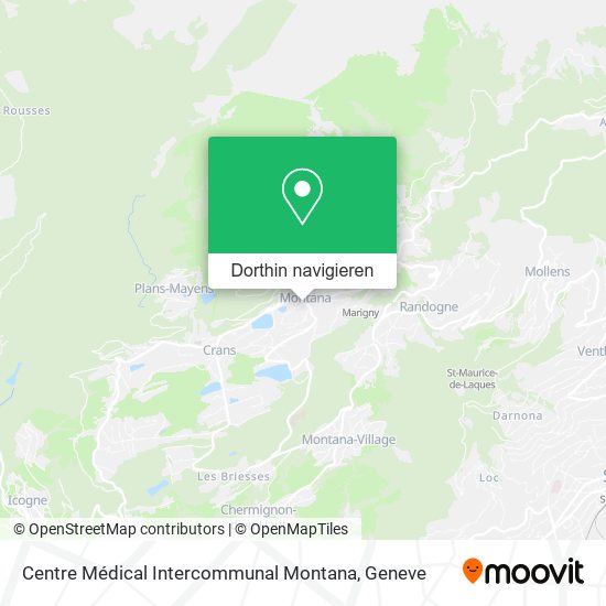 Centre Médical Intercommunal Montana Karte