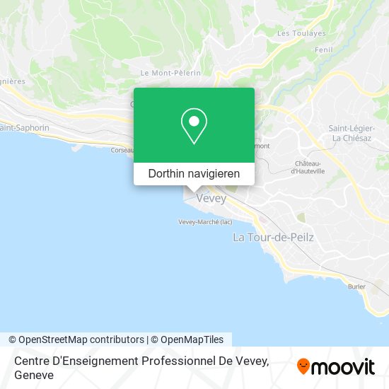 Centre D'Enseignement Professionnel De Vevey Karte