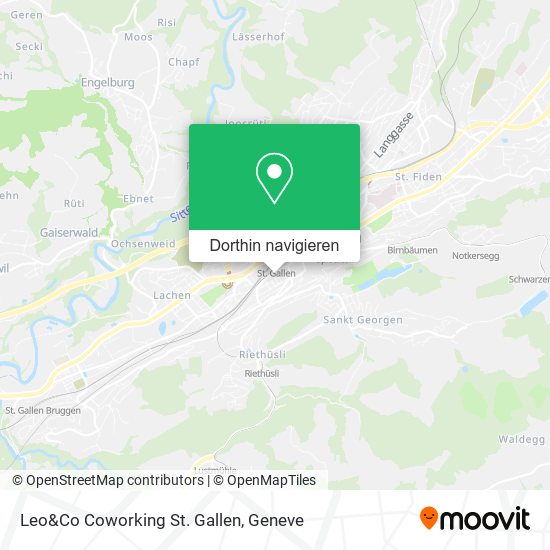 Leo&Co Coworking St. Gallen Karte