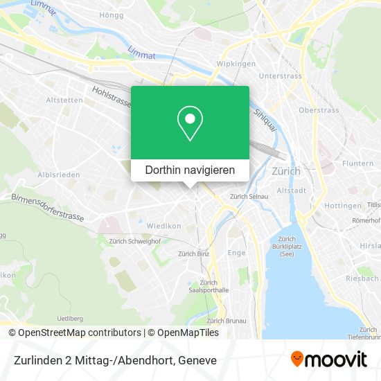 Zurlinden 2 Mittag-/Abendhort Karte