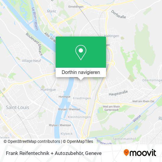 Frank Reifentechnik + Autozubehör Karte