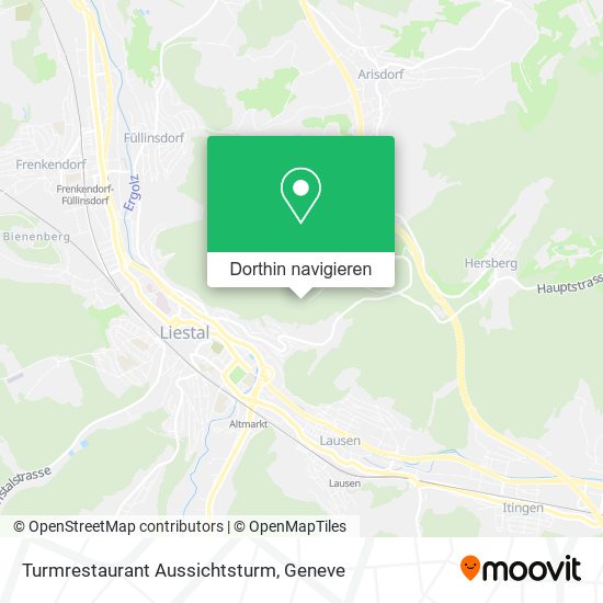 Turmrestaurant Aussichtsturm Karte