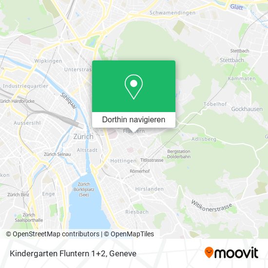 Kindergarten Fluntern 1+2 Karte