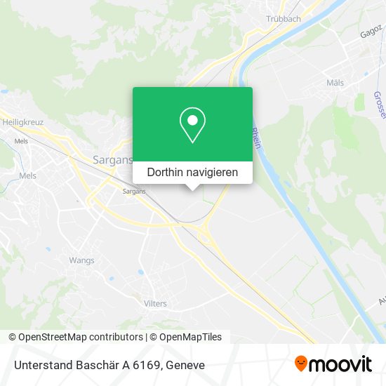 Unterstand Baschär A 6169 Karte