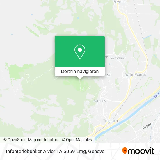 Infanteriebunker Alvier I A 6059 Lmg Karte
