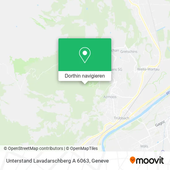 Unterstand Lavadarschberg A 6063 Karte