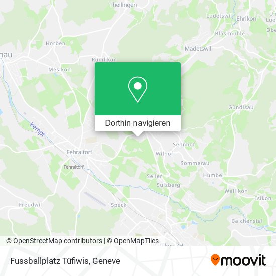 Fussballplatz Tüfiwis Karte